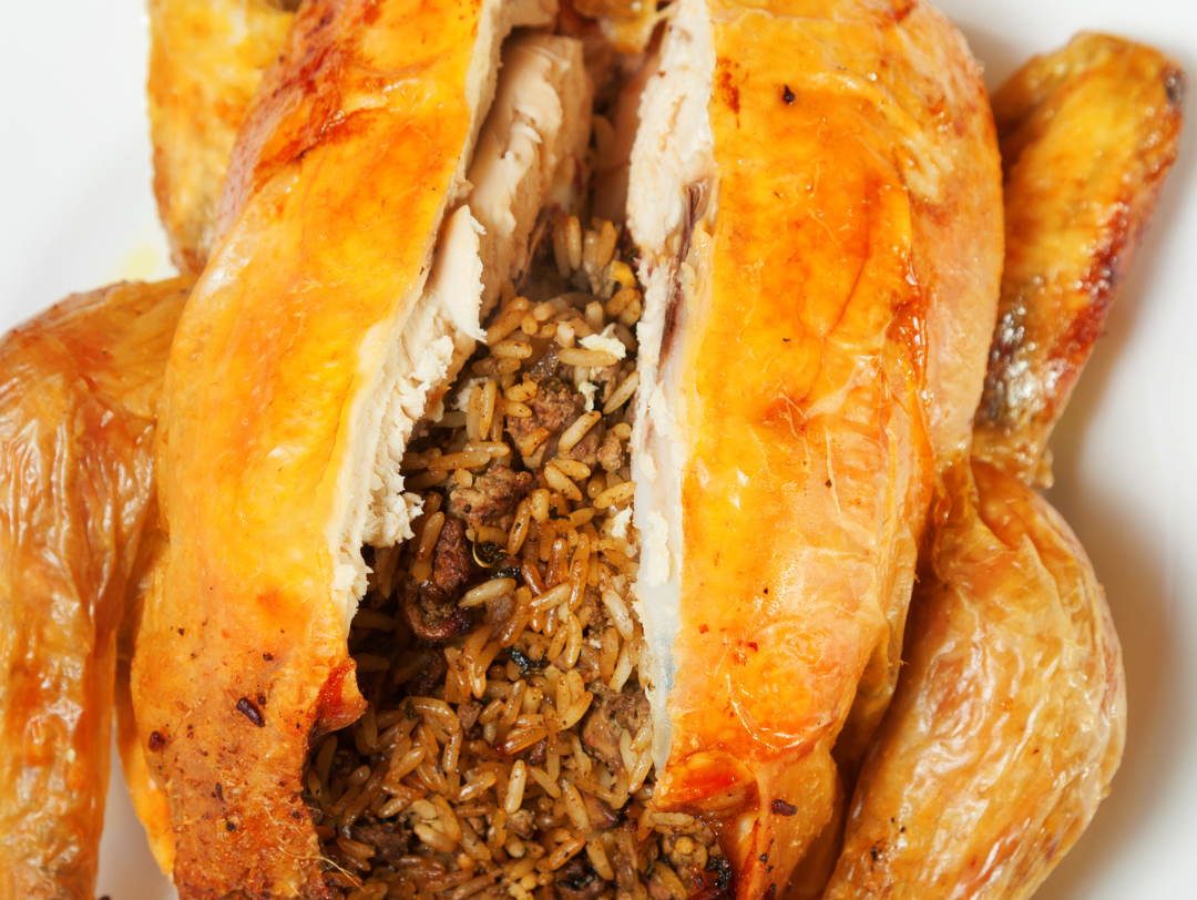 Dirty Rice Stuffed Chicken e1763416422336